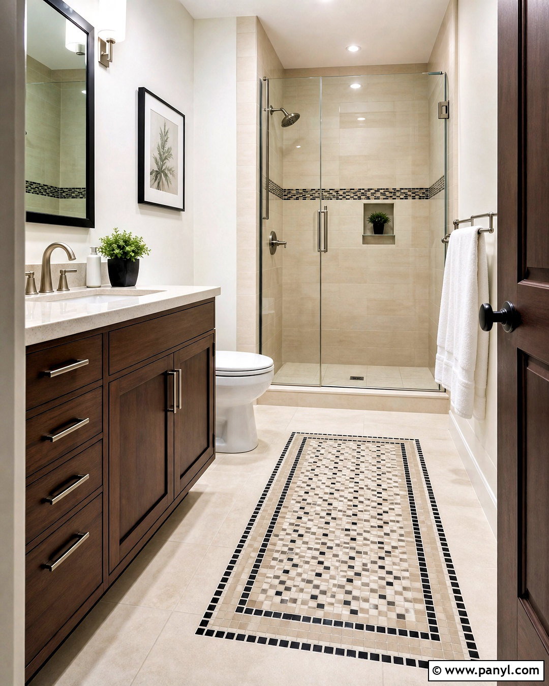 Mosaic Border Floor Tile - 20 floor tile design modern ideas