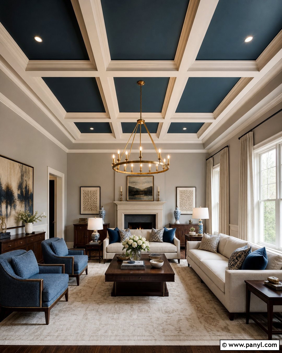 Moscow Midnight Coffered Ceiling - 35 moscow midnight sherwin williams ideas