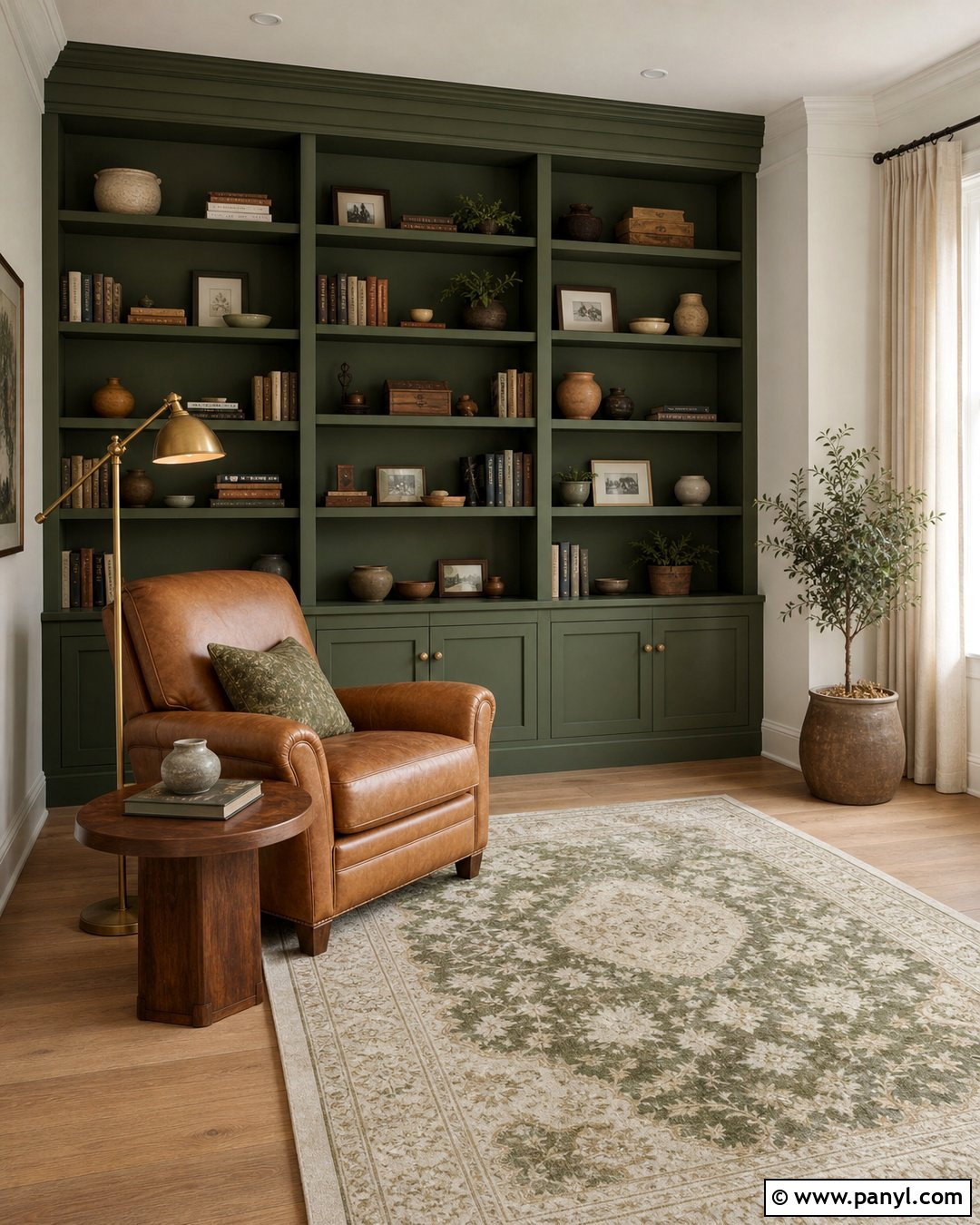 Moss Green Accent Wall - 30 accent wall paint colors