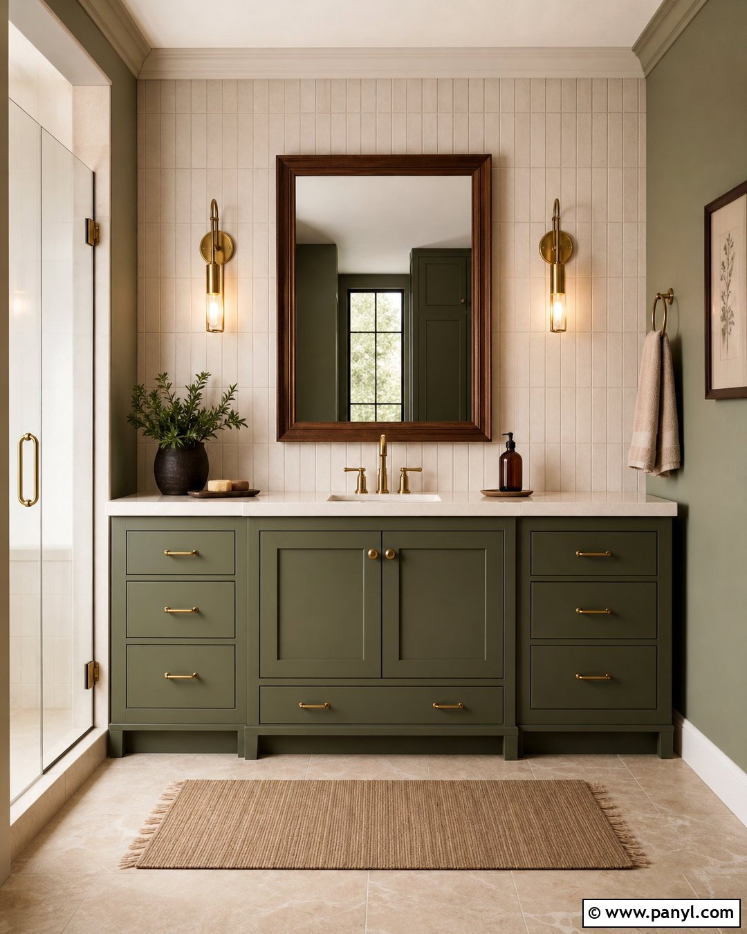 Moss Green Bathroom Vanity - 35 painted bathroom vanity colors