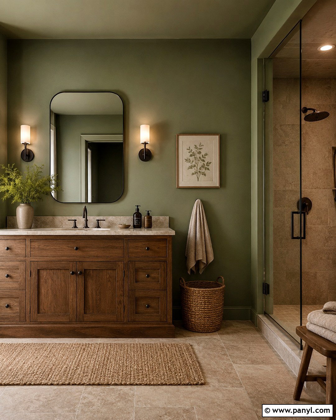 Moss Green Bathroom Walls - 20 Bathroom Wall Colors 2027