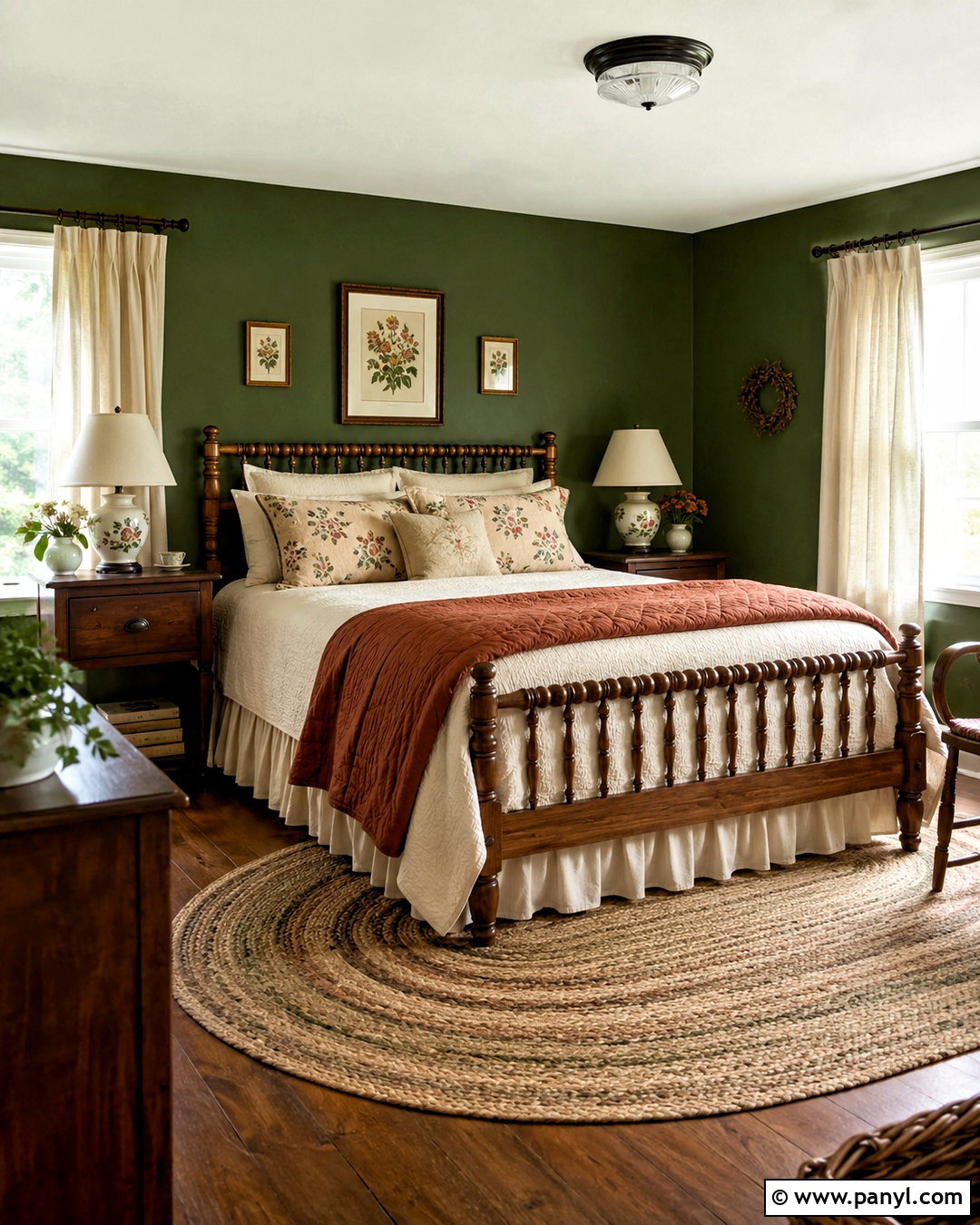Moss Green Cottagecore Paint Color - 20 cottagecore paint colors
