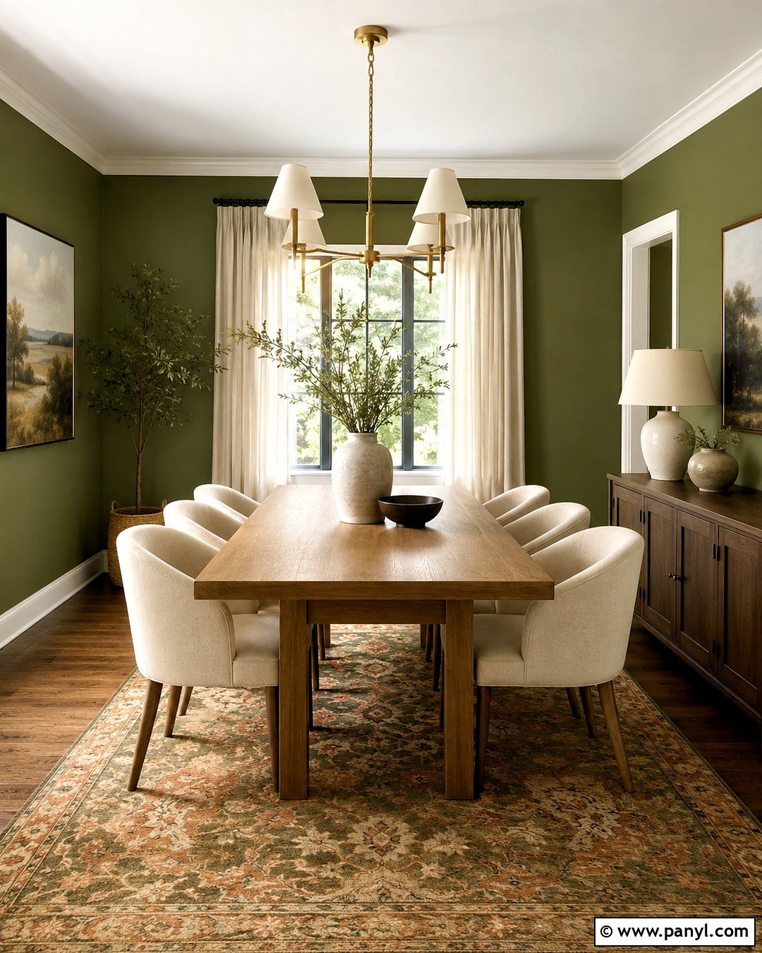 Moss Green Dining Room Walls - 20 Warm Green Wall Color Ideas