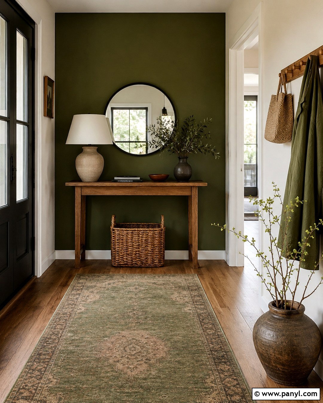 Moss Green Entryway Accent Wall - 20 Best Green For Accent Wall Ideas