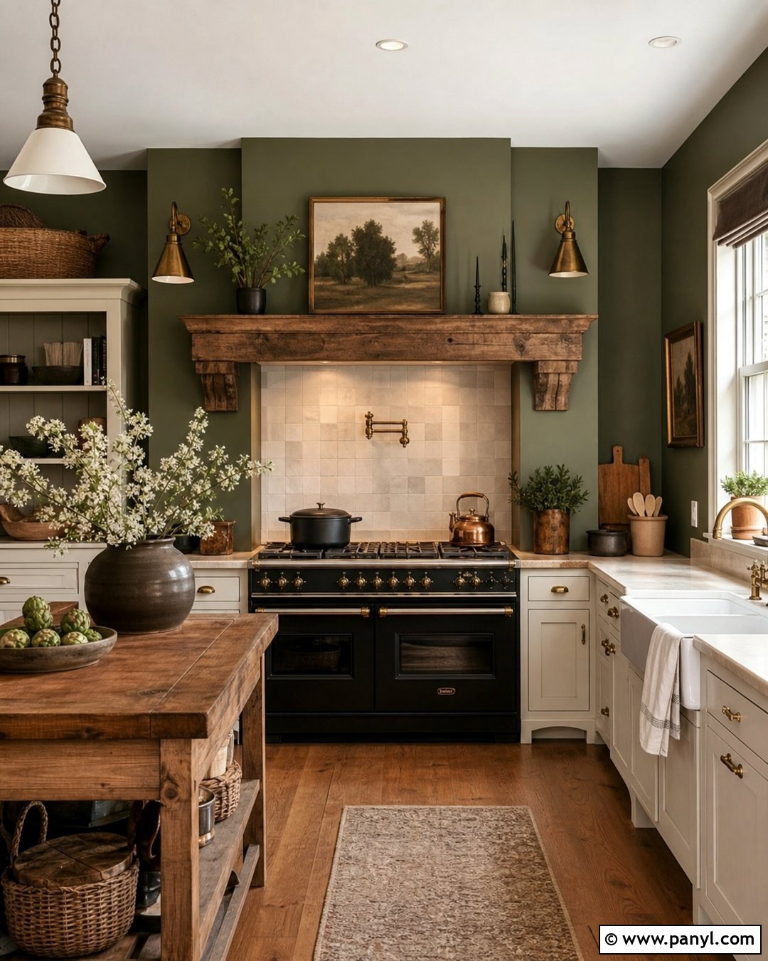 Moss Green Farmhouse Kitchen Walls - 30 Farmhouse Kitchen Wall Colors