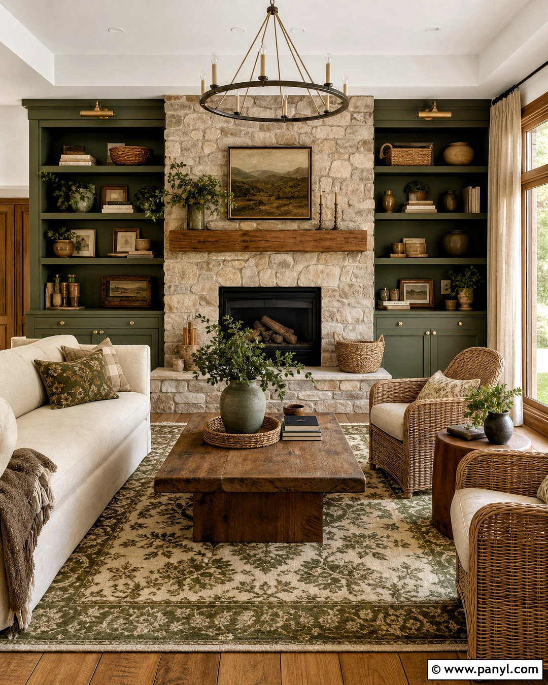 Moss Green Fireplace Wall - 20 green fireplace wall ideas