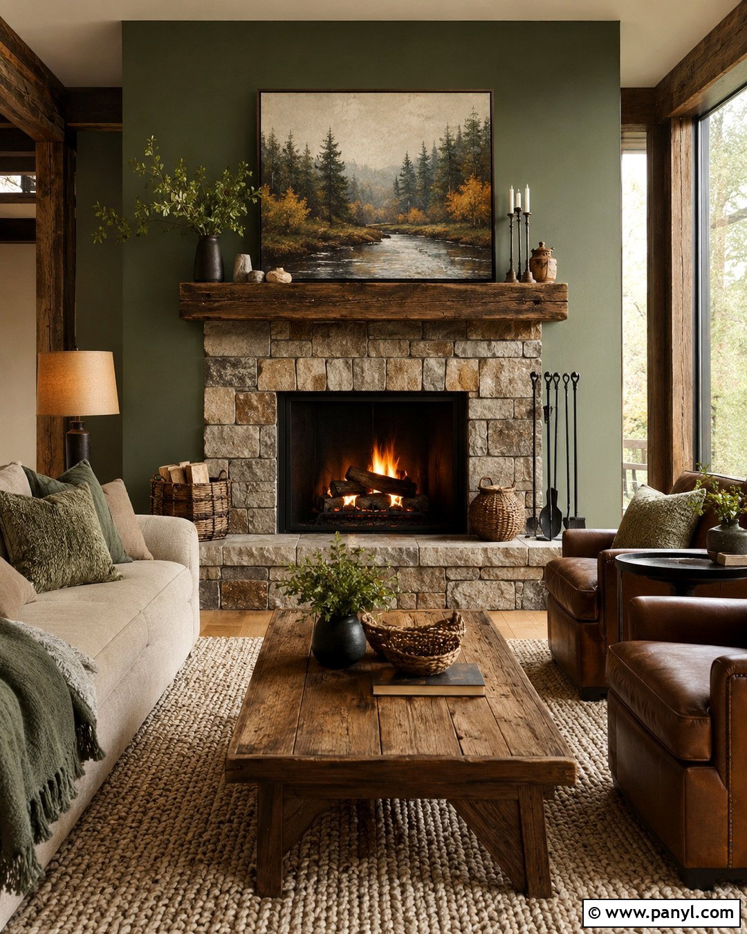 Moss Green Fireplace Wall - 20 Green Fireplace Wall Paint Colors