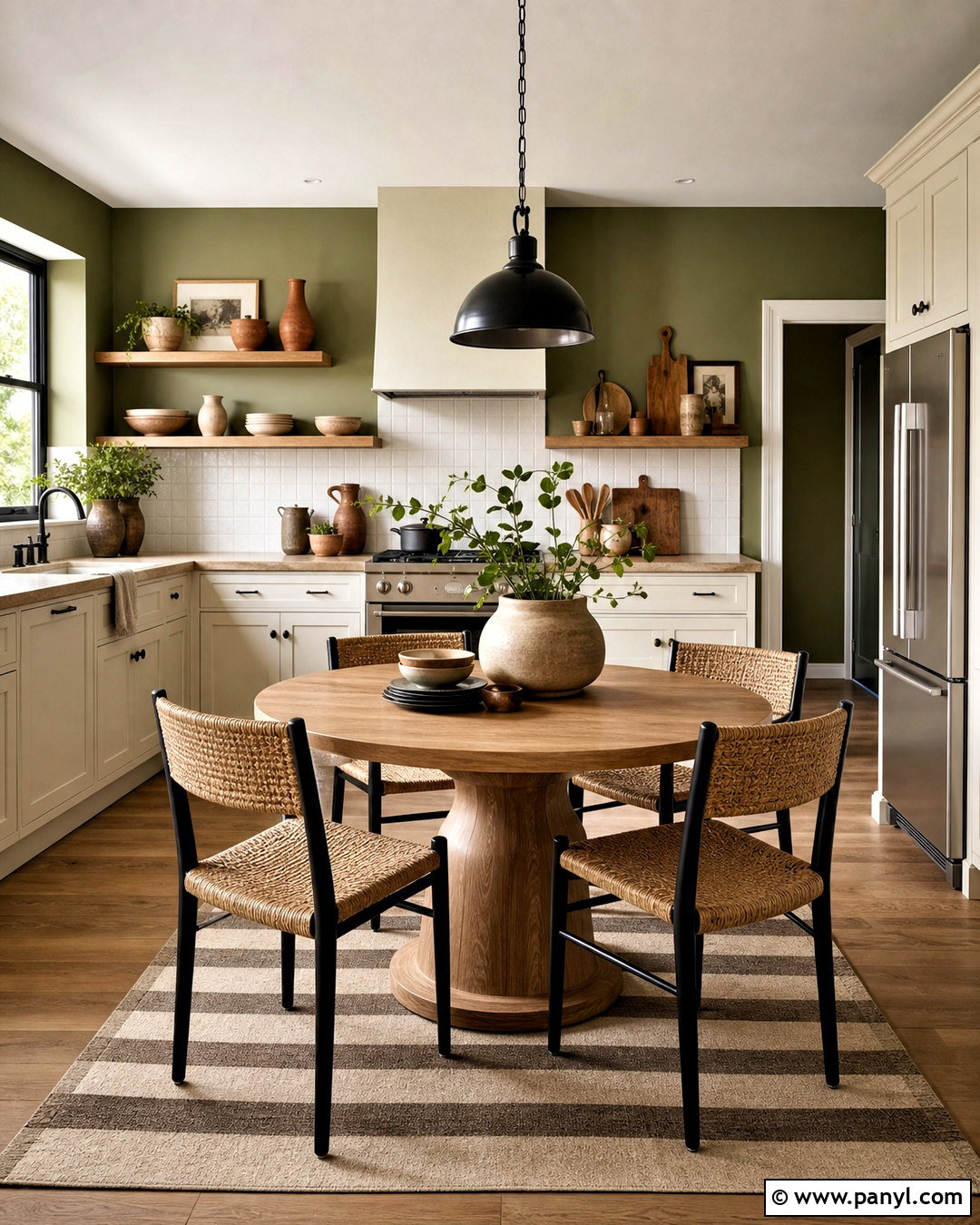 Moss Green Kitchen Wall - 20 green wall interior design ideas