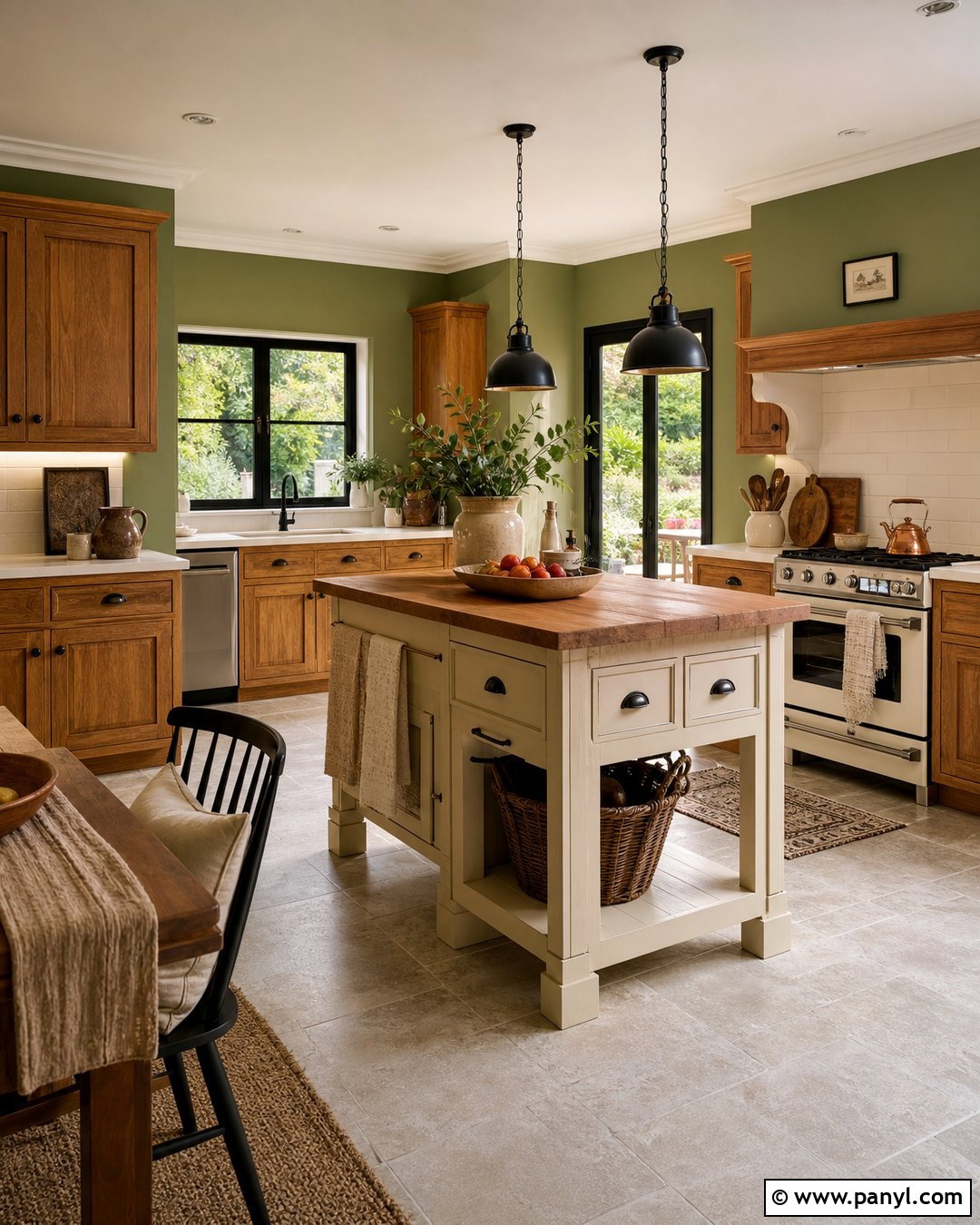 Moss Green Kitchen Walls - 35 Kitchen Color Ideas For Walls