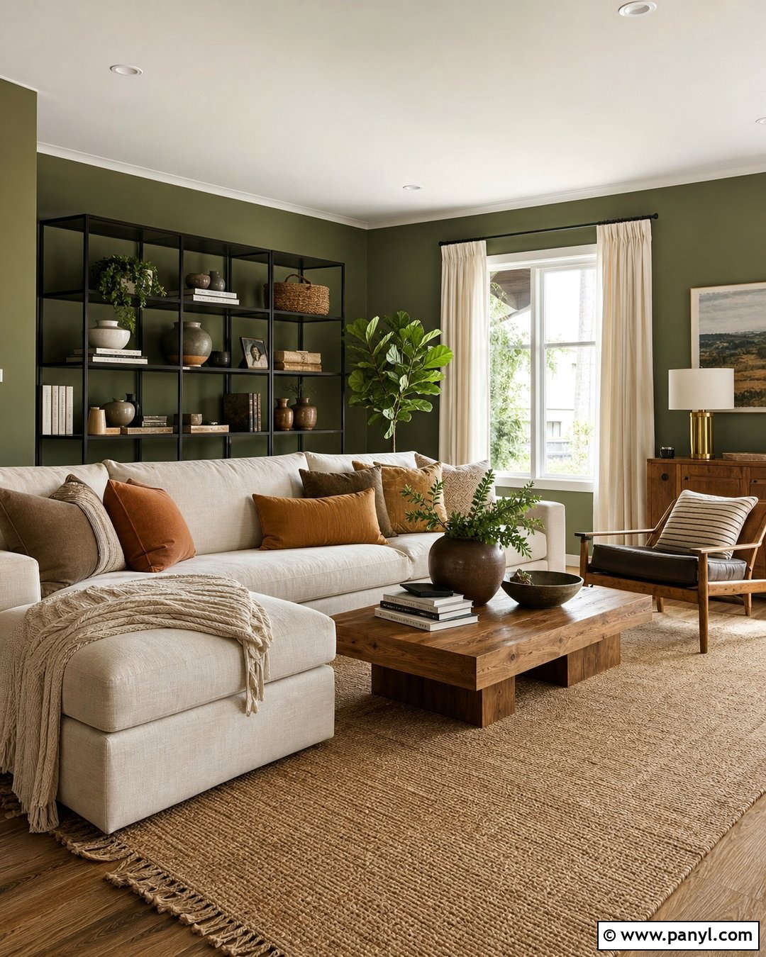 Moss Green Living Room Walls - 30 Paint Ideas For Walls Living Room Ideas