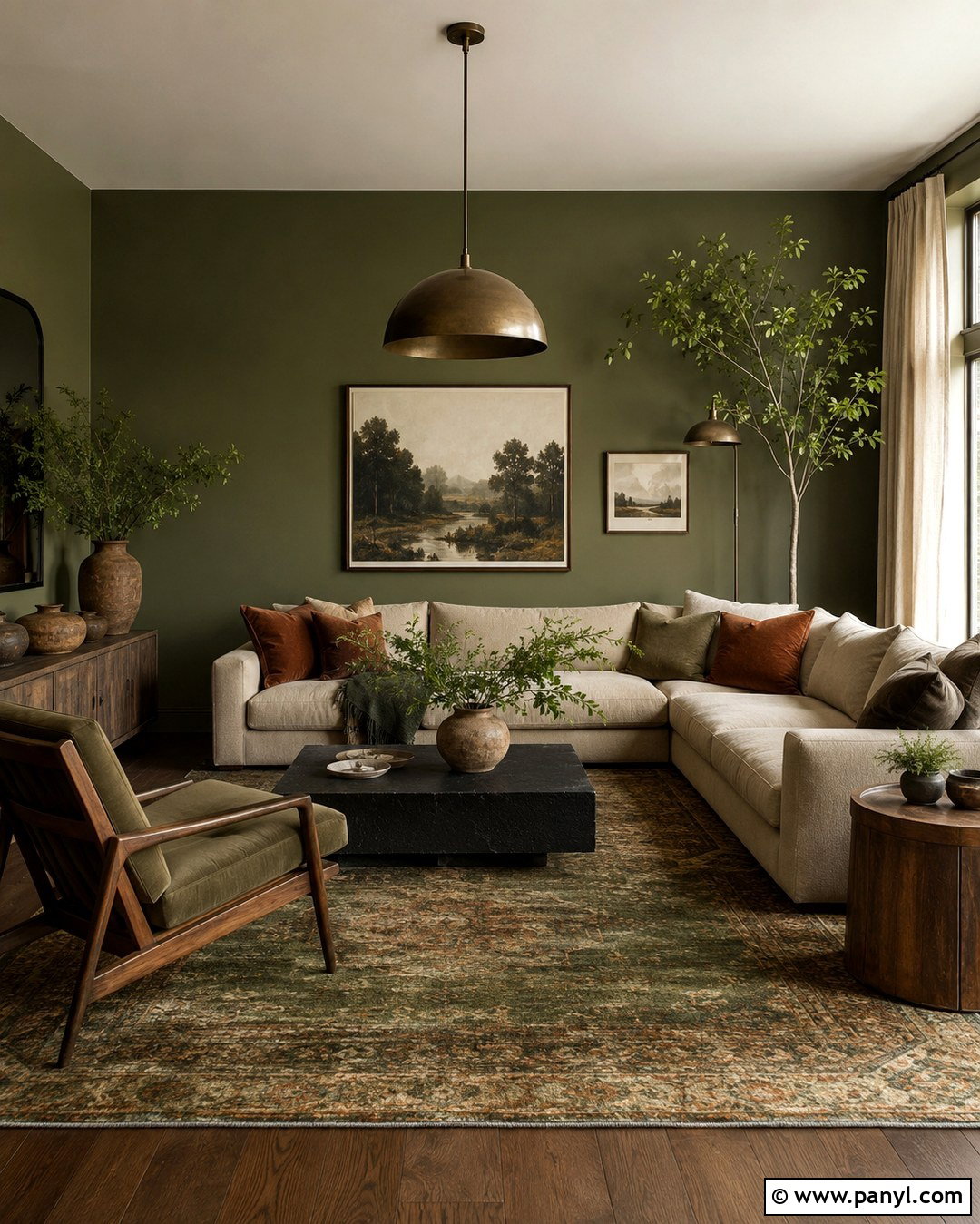 20 Green For Living Room Walls: Cozy, Fresh Styling Tips