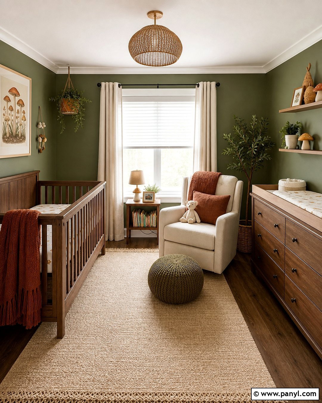 Moss Green Nursery Walls - 20 Green Nursery Wall Color Ideas