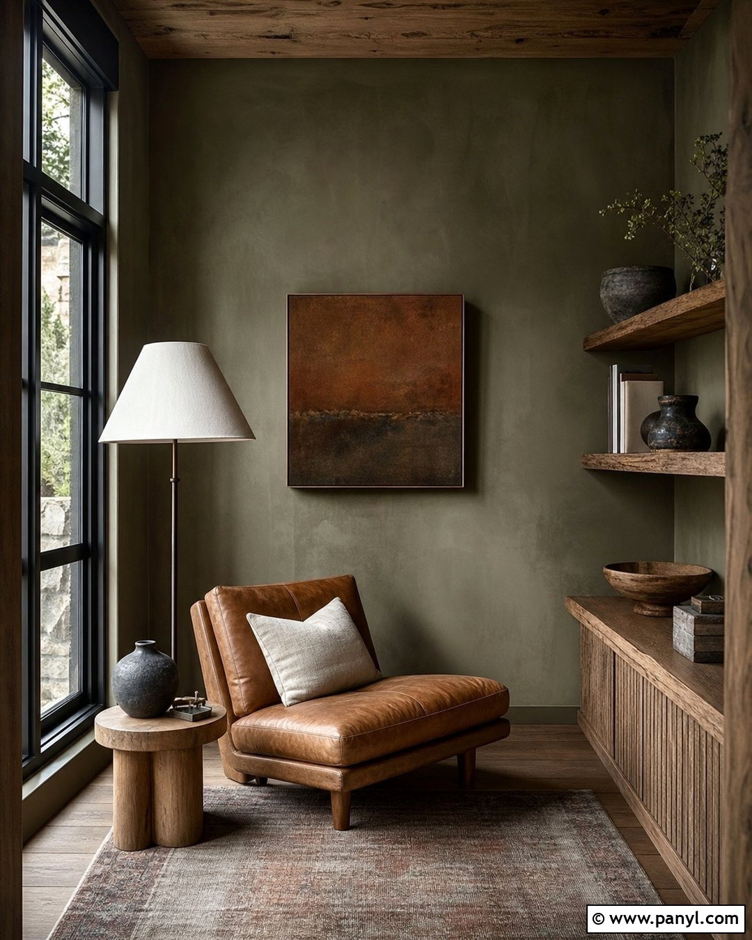 Moss Green Wabi Sabi Walls - 25 Wabi Sabi Wall Color Ideas