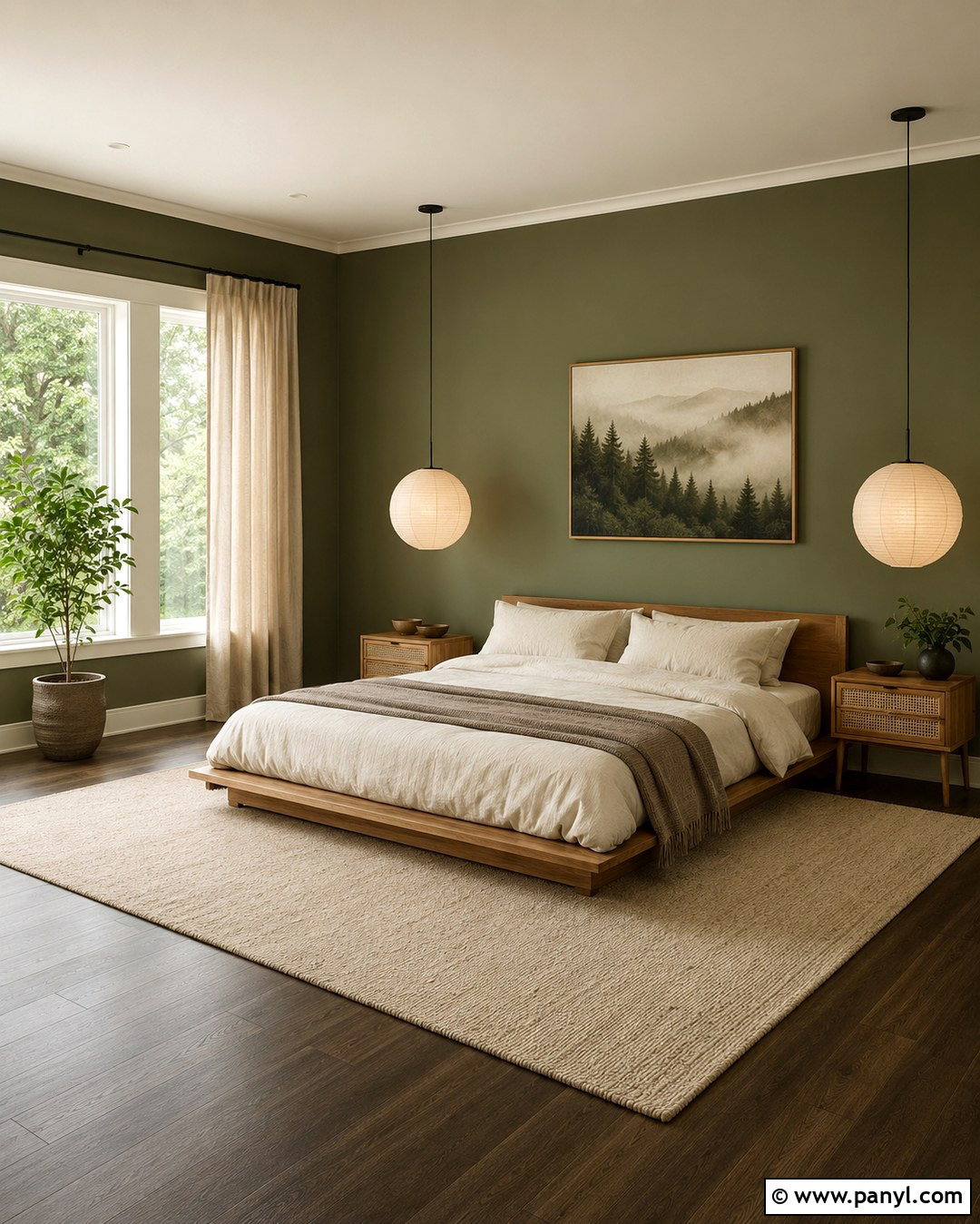 Moss Green Zen Walls - 20 Zen Wall Colors