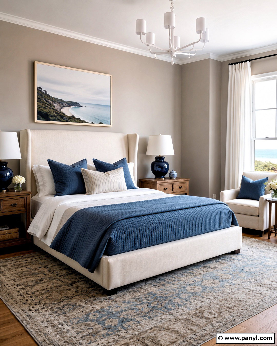 Moth Wing Bedroom With Blue Accents - 40 moth wing sherwin williams ideas