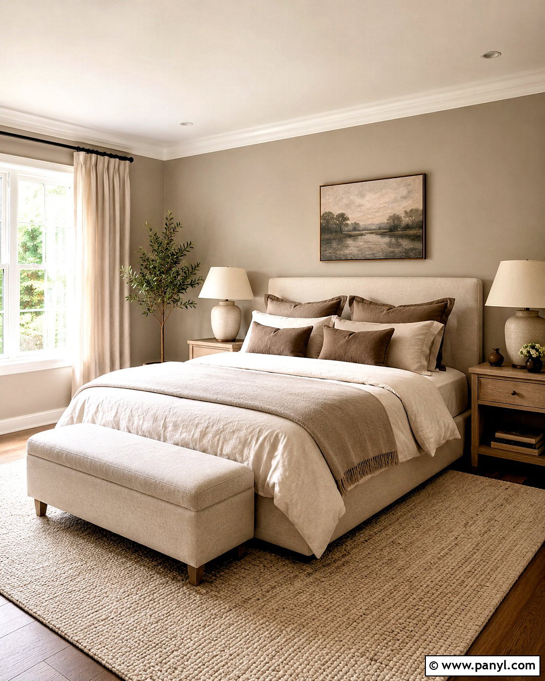 Moth Wing Bedroom With Linen Bedding - 40 moth wing sherwin williams ideas