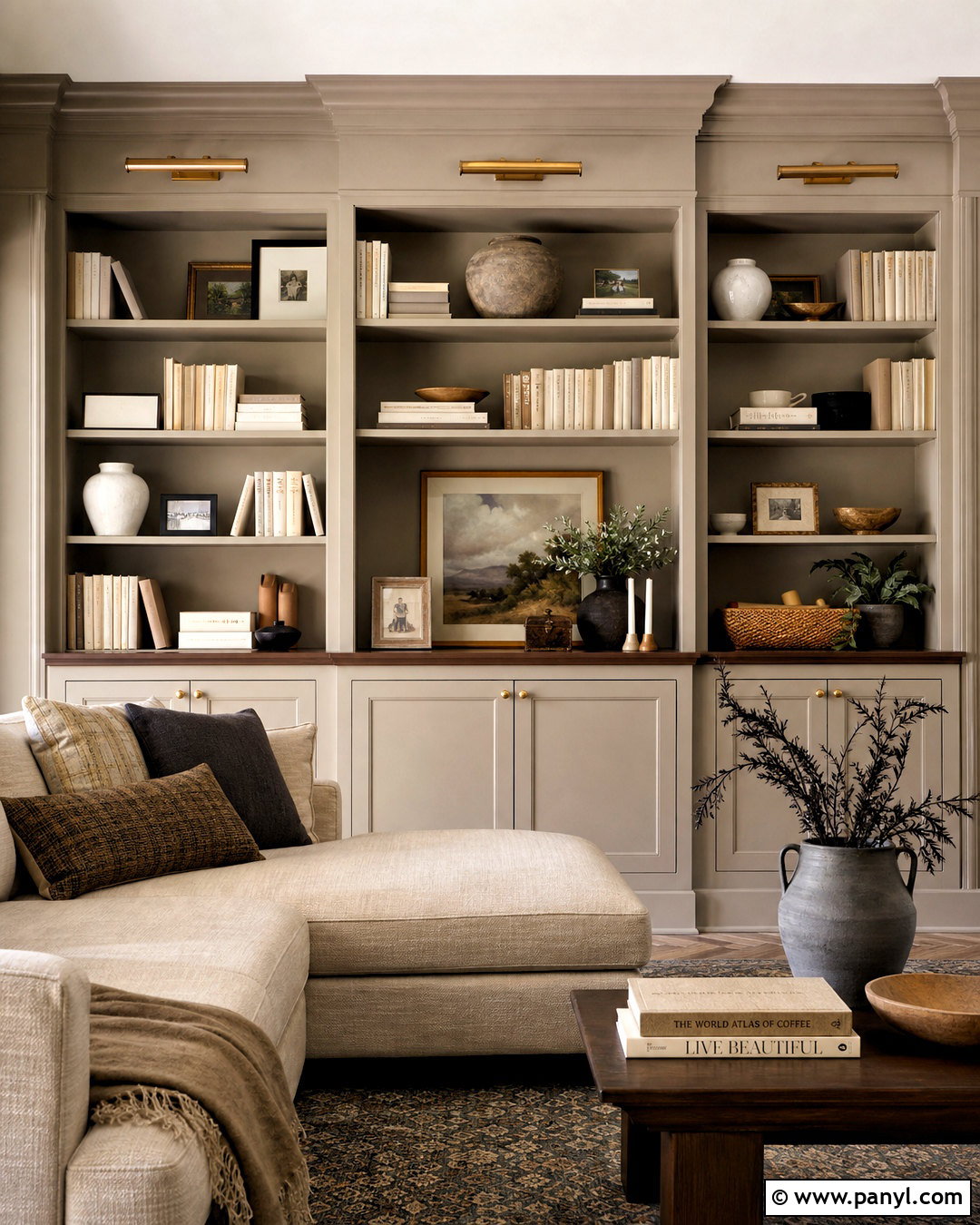 Moth Wing Built-In Cabinets - 20 sw moth wing ideas