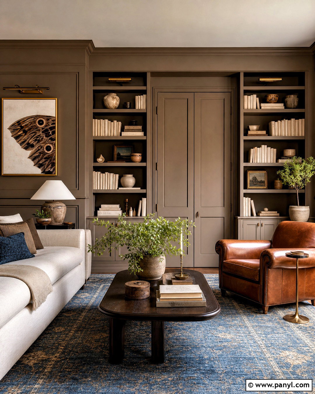Moth Wing Color Drenched Room - 20 sw moth wing ideas
