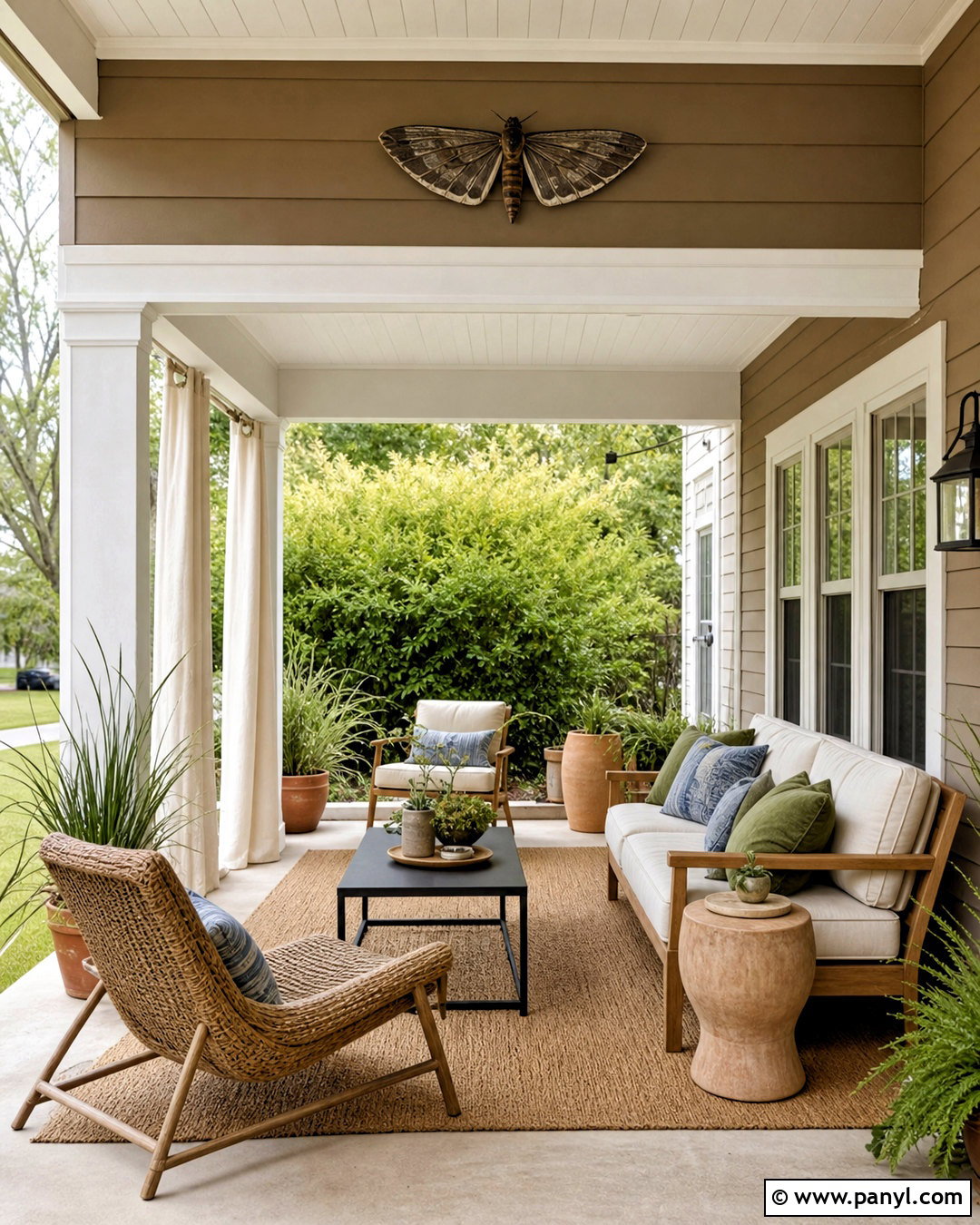 Moth Wing Covered Porch - 20 sw moth wing ideas