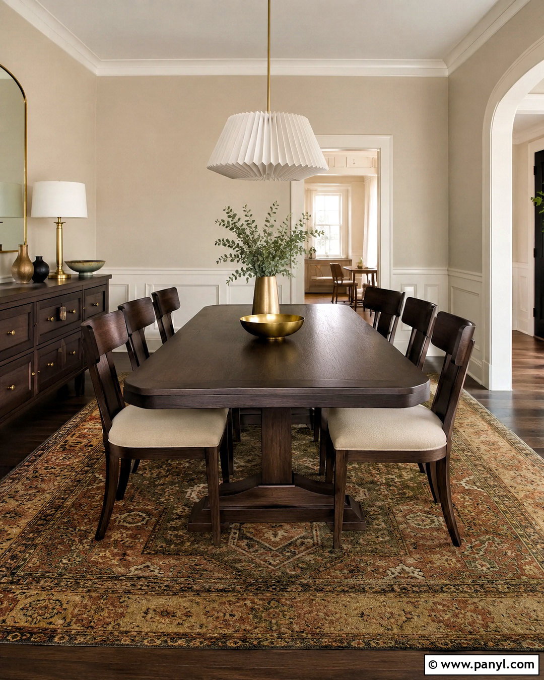 Moth Wing Dining Room With Dark Wood - 40 moth wing sherwin williams ideas