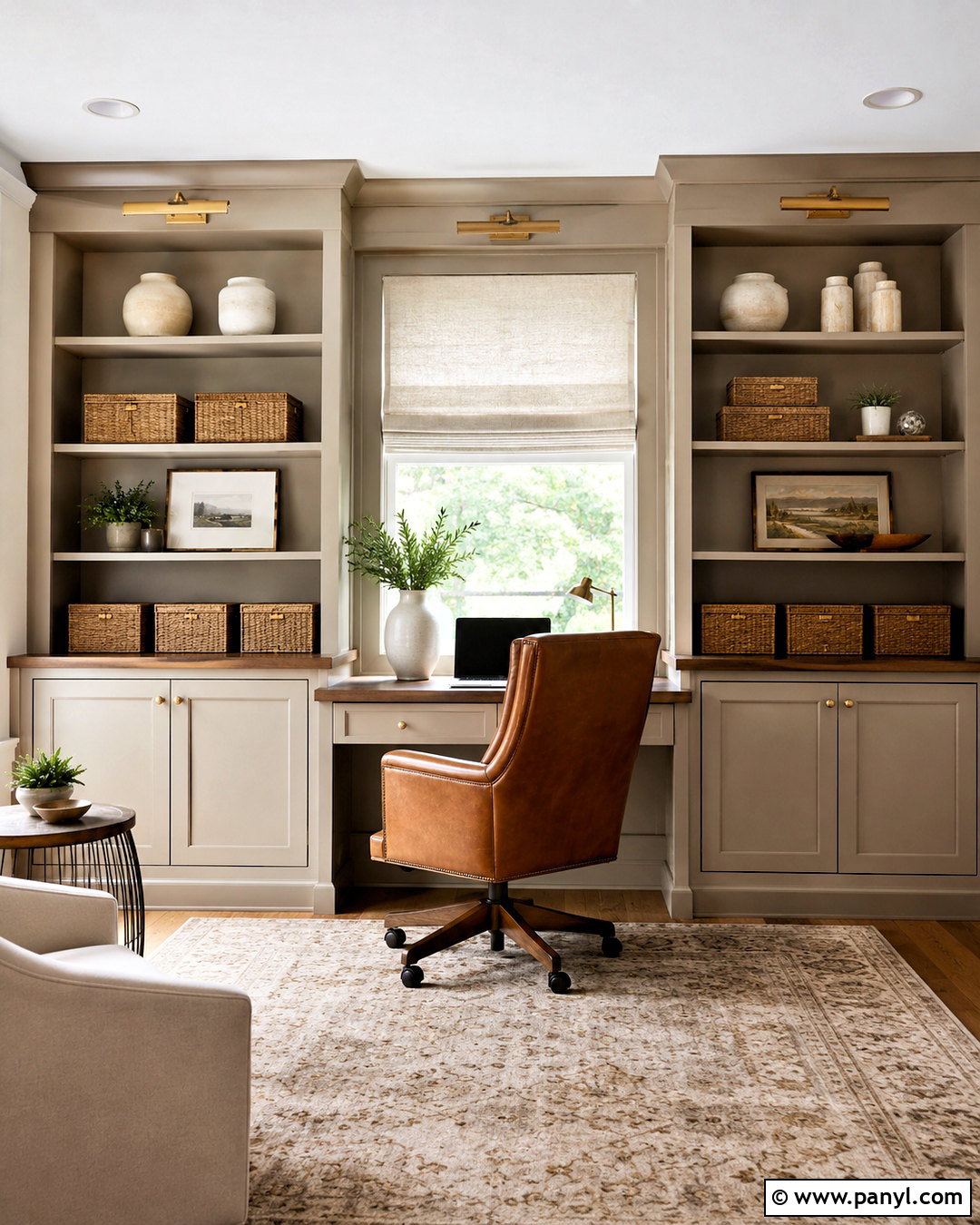 Moth Wing Home Office With Built-Ins - 40 moth wing sherwin williams ideas