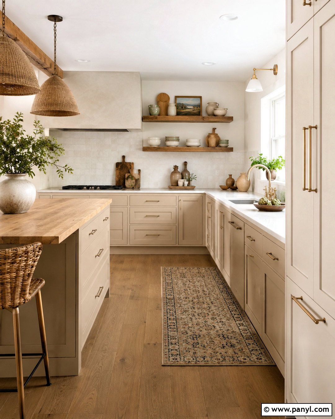 Moth Wing Kitchen With Oak Shelves - 40 moth wing sherwin williams ideas