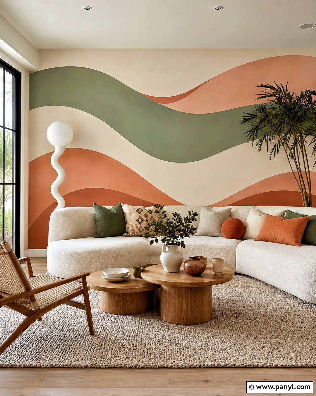 Mountain Mural Accent Wall - 20 hand painted accent wall ideas