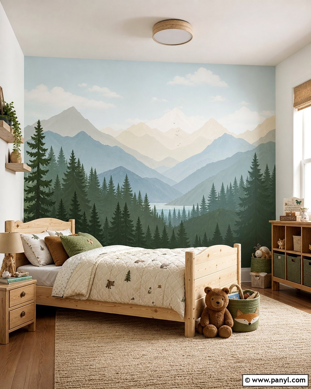 Mountain Mural Wall Paint - 35 decorative wall paint ideas