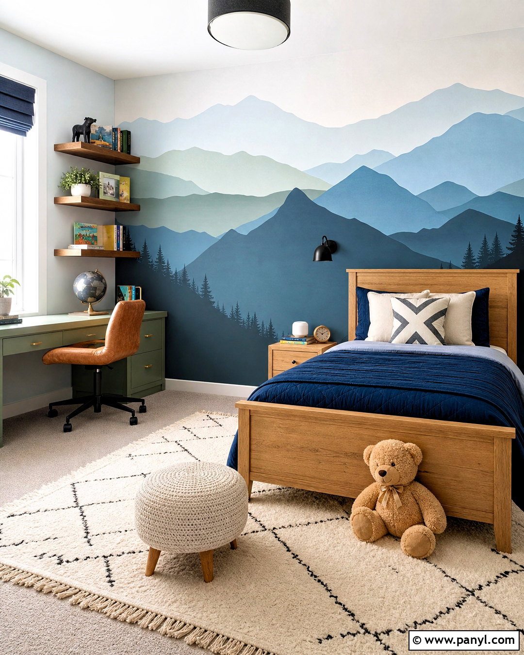 Mountain Mural Wall Paint Design - 20 unique wall paint designs