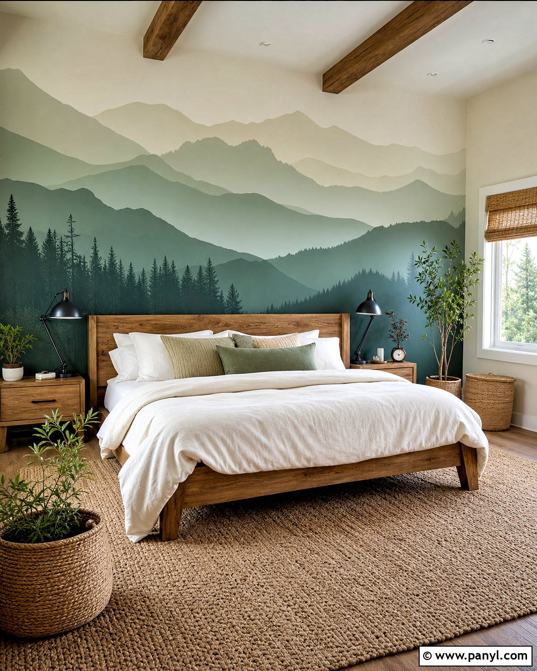 Mountain Mural Wall Painting - 20 wall painting patterns ideas