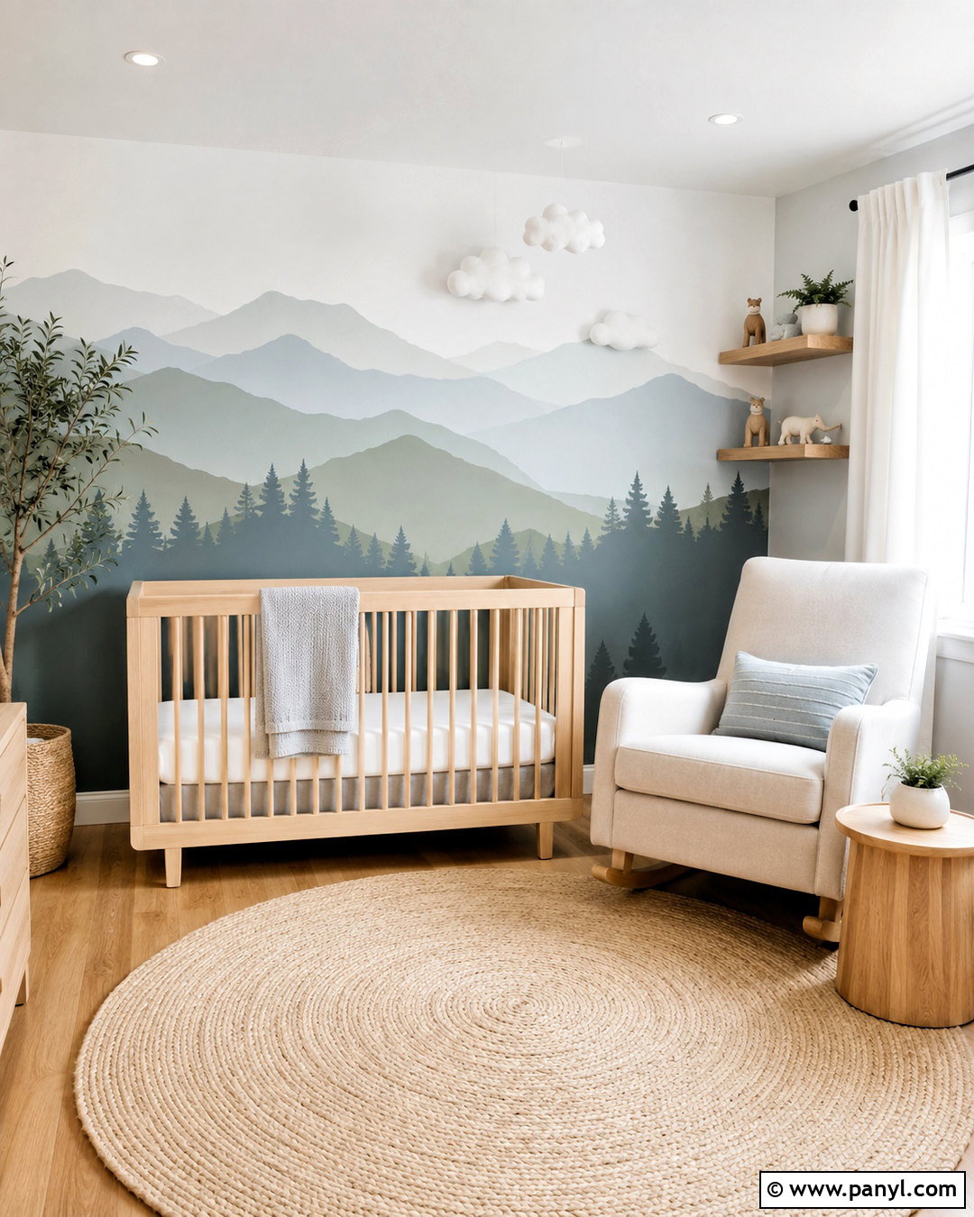 Mountain Mural Wall - 20 interior wall painting designs