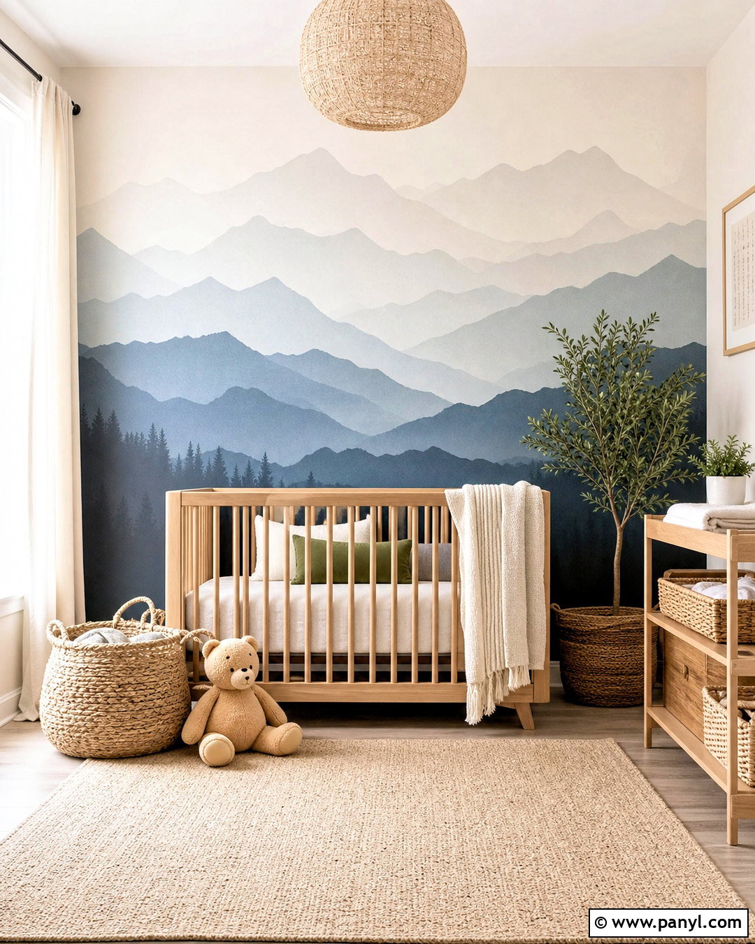 Mountain Spray Paint Wall - 20 spray paint wall ideas