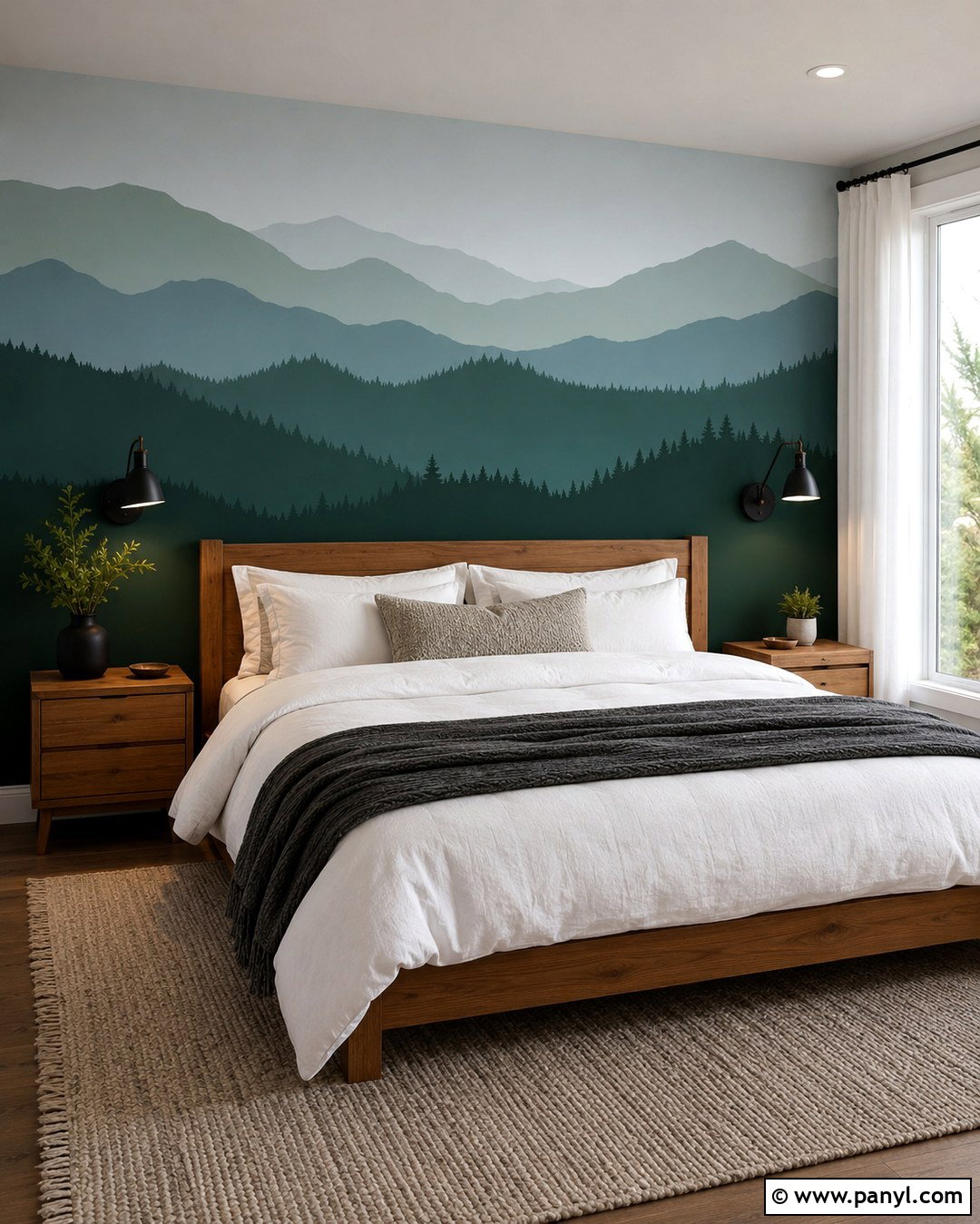 Mountain Tricolor Wall - 20 Tricolor Wall Ideas