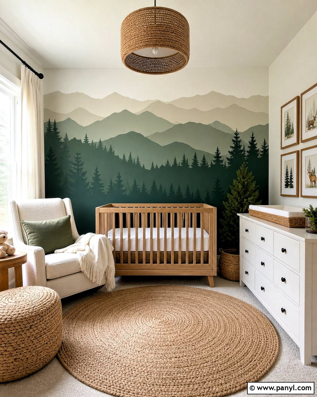 Mountain Wall Color Pattern - 20 wall color design pattern ideas