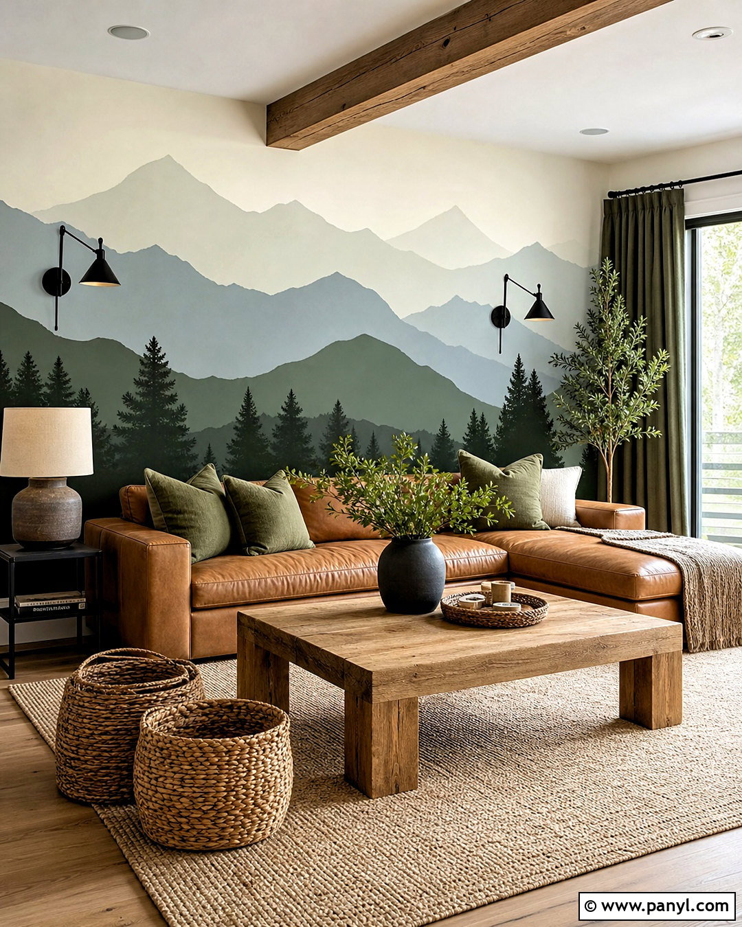 Mountain Wall Paint Pattern - 20 wall paint patterns living room ideas