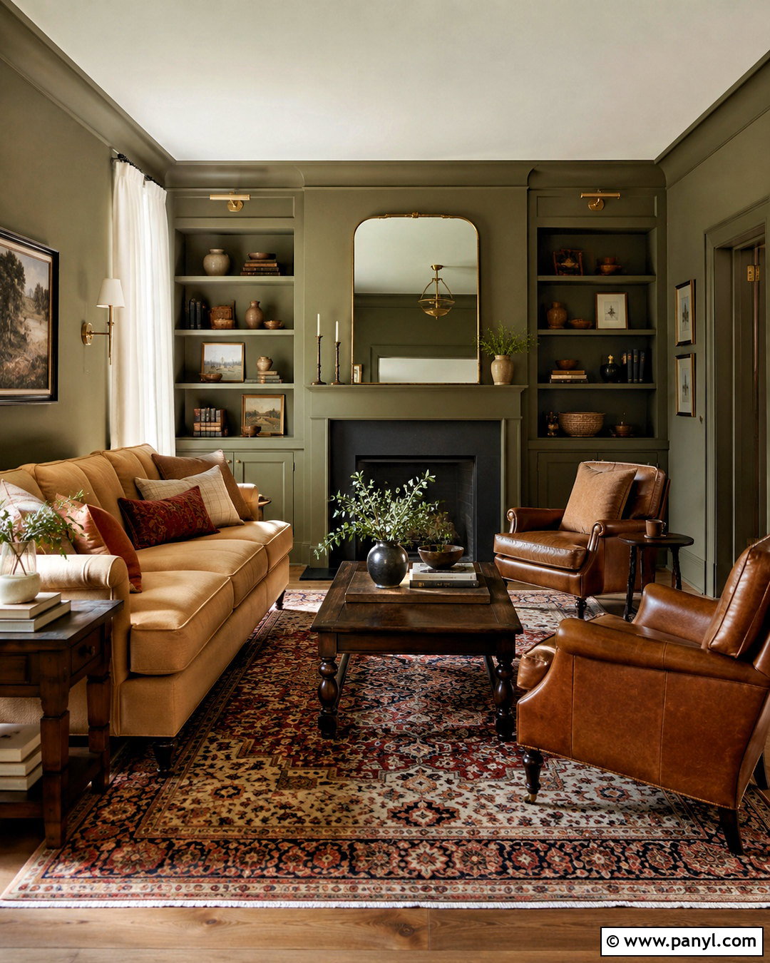 Muddy Olive Living Room - 20 paints for home living rooms