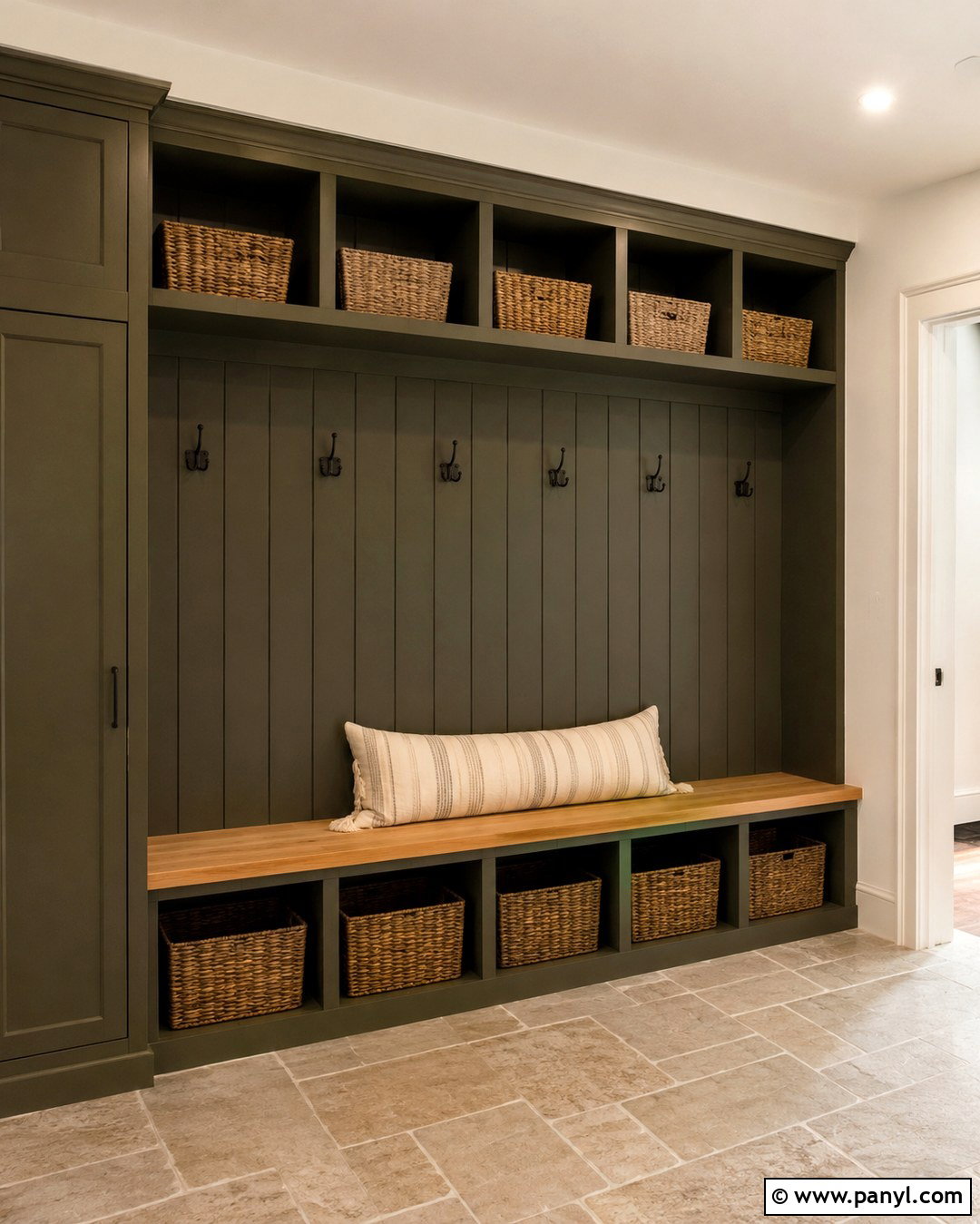 Mudroom Bench Wall - 20 Which Walls To Paint Accent Ideas