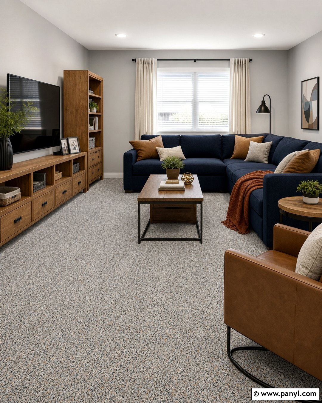 Multicolor Flecked Carpet With Gray Walls - 30 Carpet Colors With Gray Walls