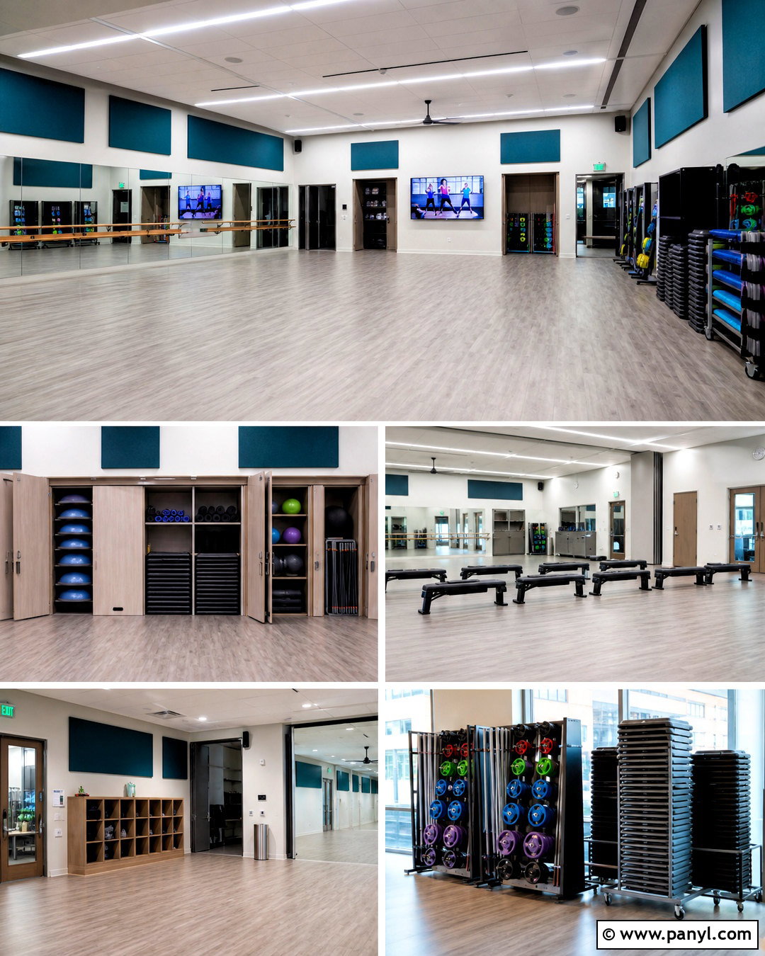 Multipurpose Fitness Studio Layout - 20 fitness studio design ideas