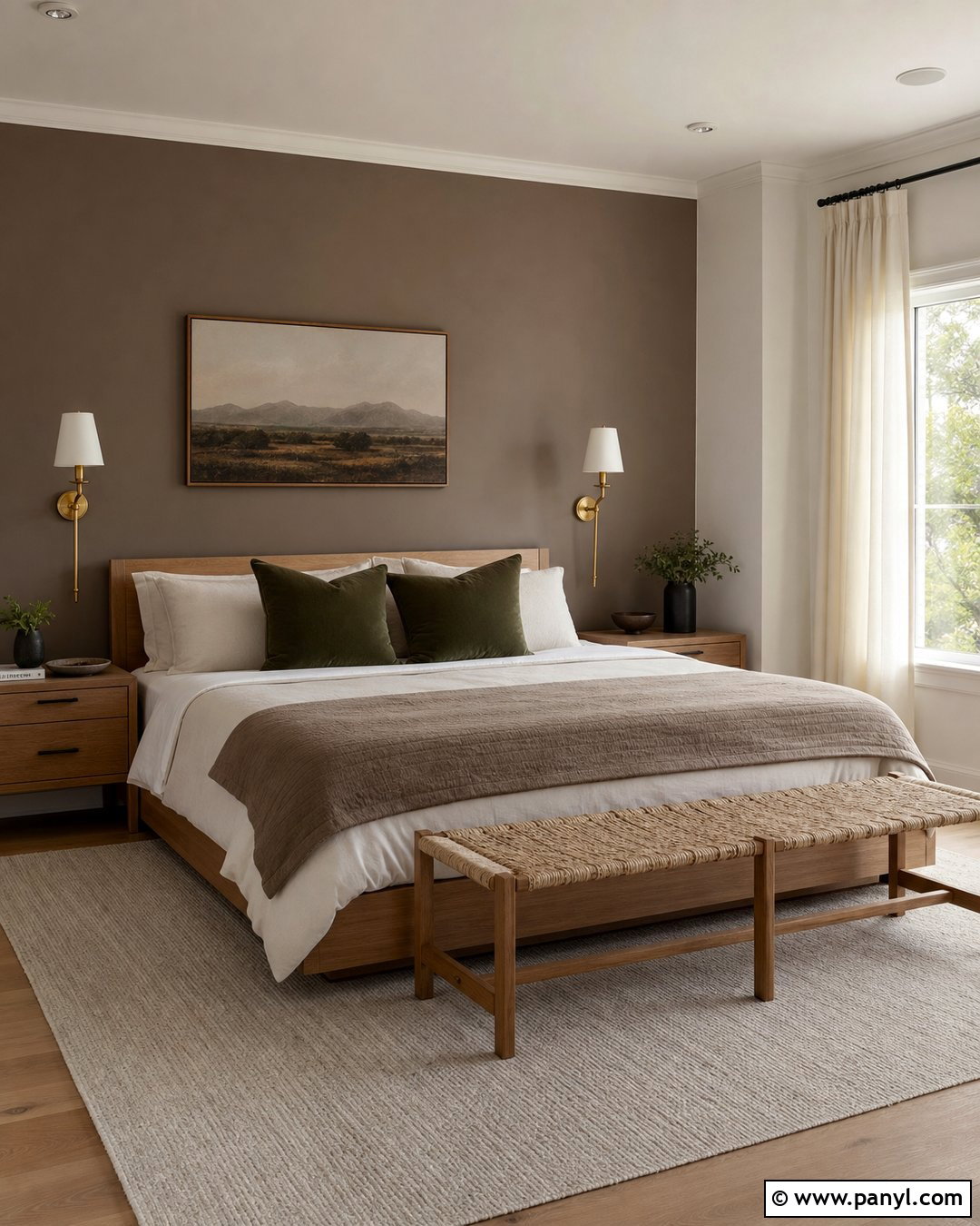 Mushroom Accent Wall Bedroom - 20 Mushroom Colour Walls