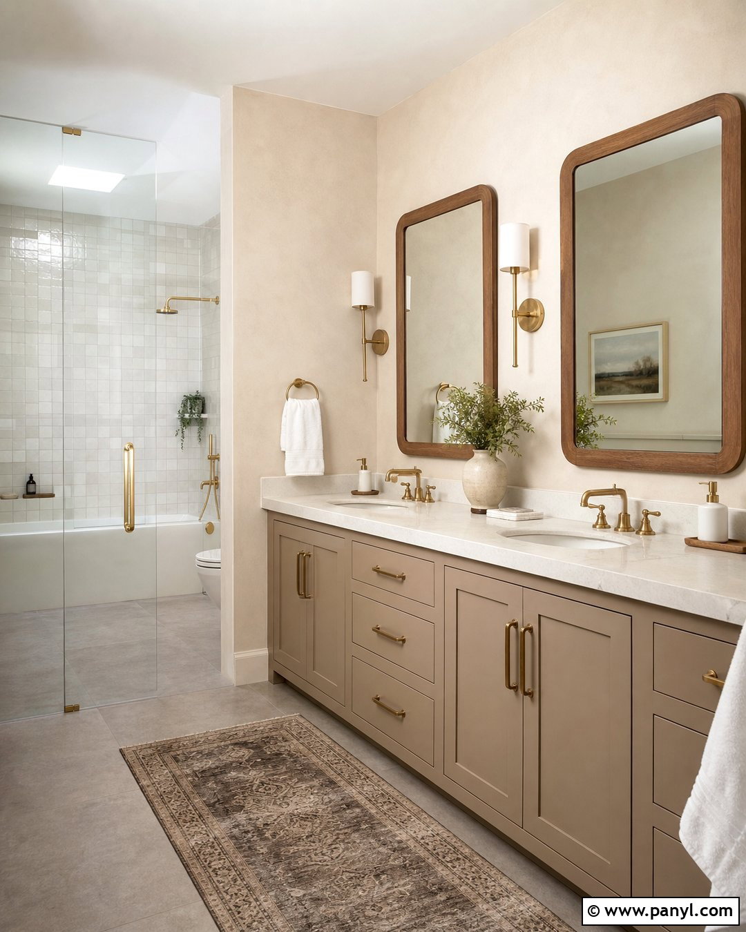Mushroom Bathroom Vanity - 35 painted bathroom vanity colors