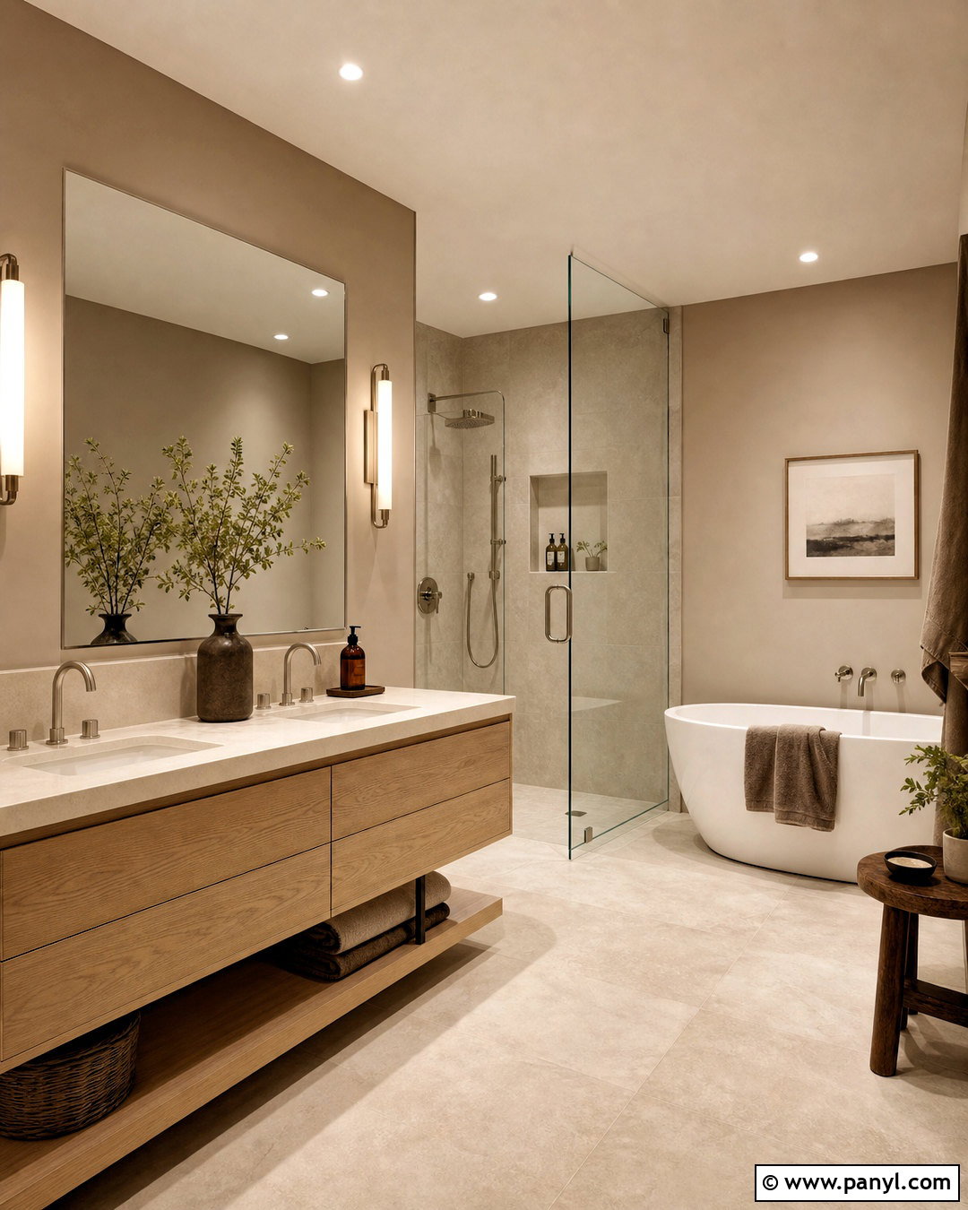 Mushroom Beige Bathroom - 20 bathroom paint colors