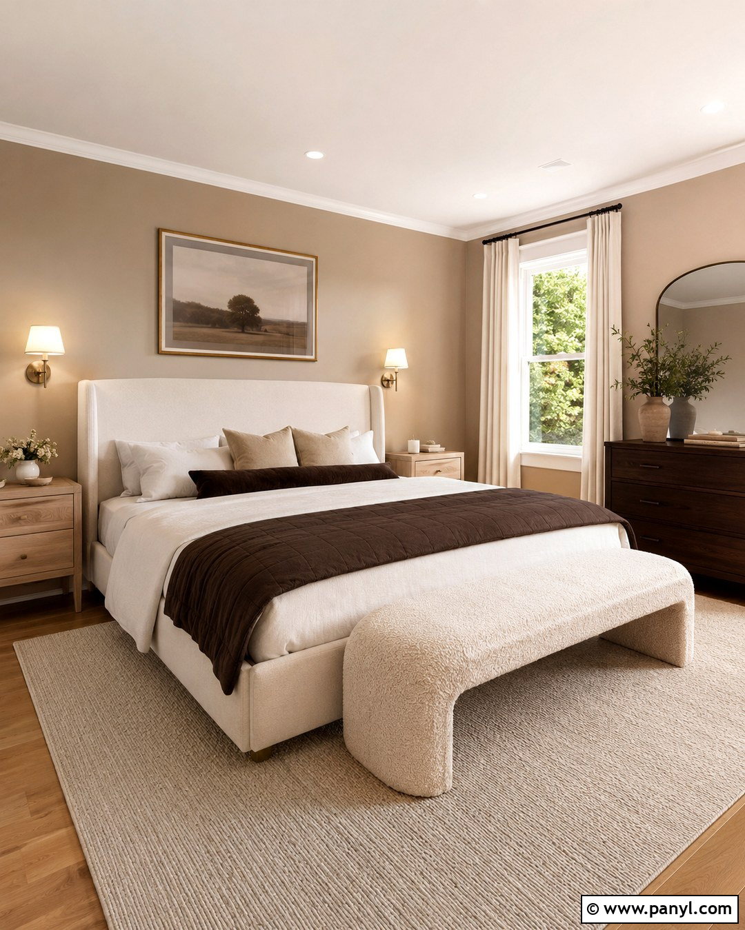 Mushroom Beige Bedroom Wall Color - 20 Brown Beige Wall Color Ideas
