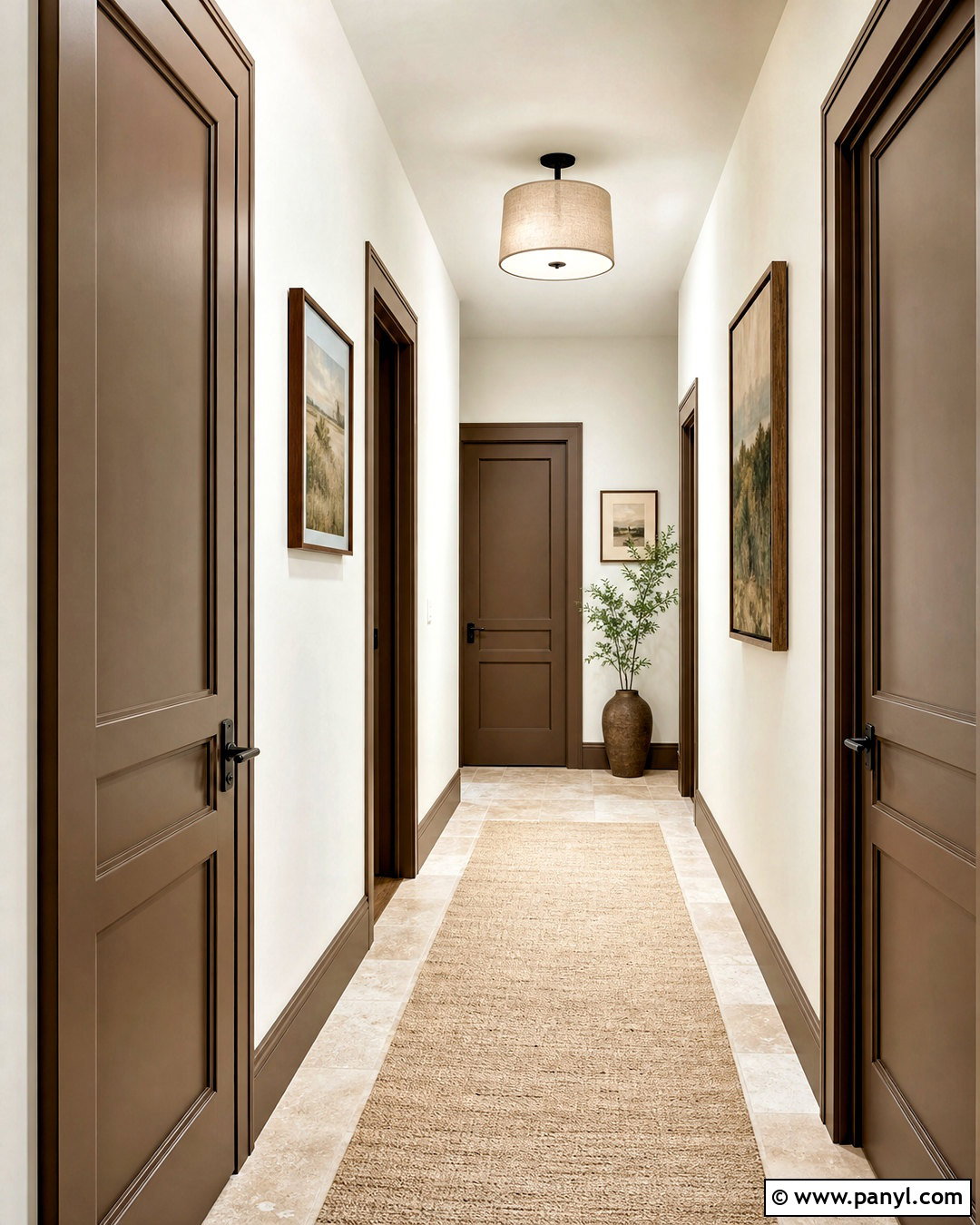 Mushroom Brown Hallway Doors - 20 hallway door colors