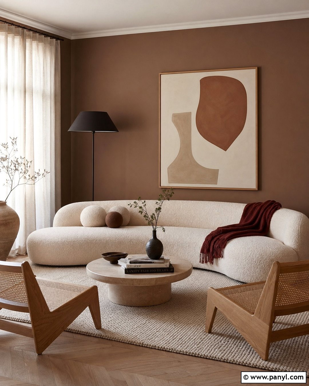 Mushroom Brown Living Room Walls - 30 Brown Paint Walls
