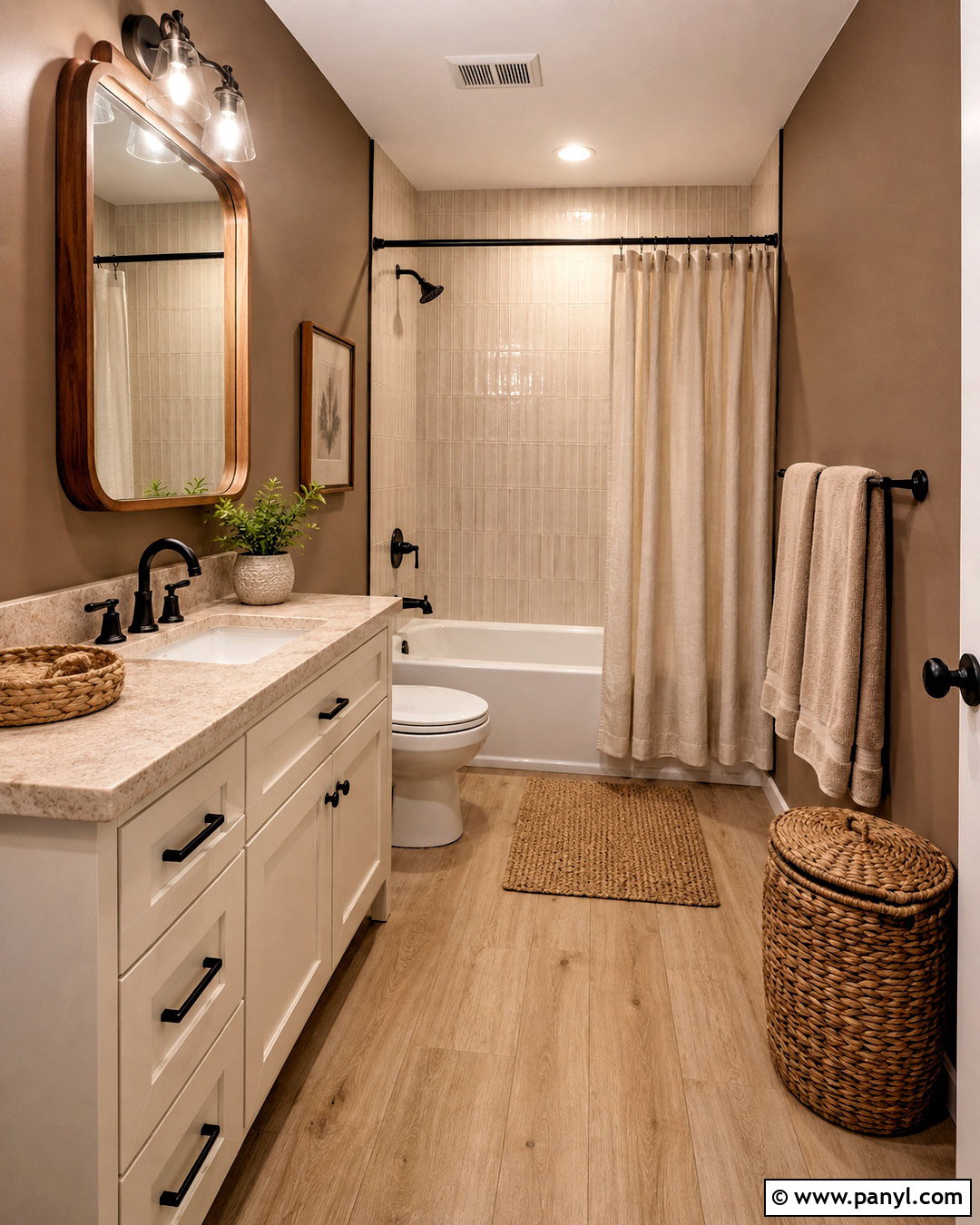 Mushroom Brown Small Bathroom Walls - 35 small bathroom wall colors