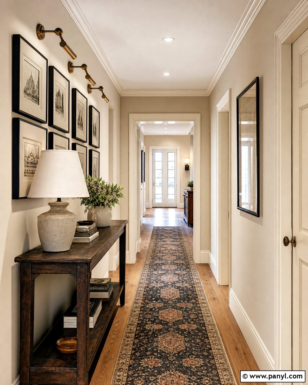 Mushroom Cream Hallway Walls - 20 creamy wall color ideas