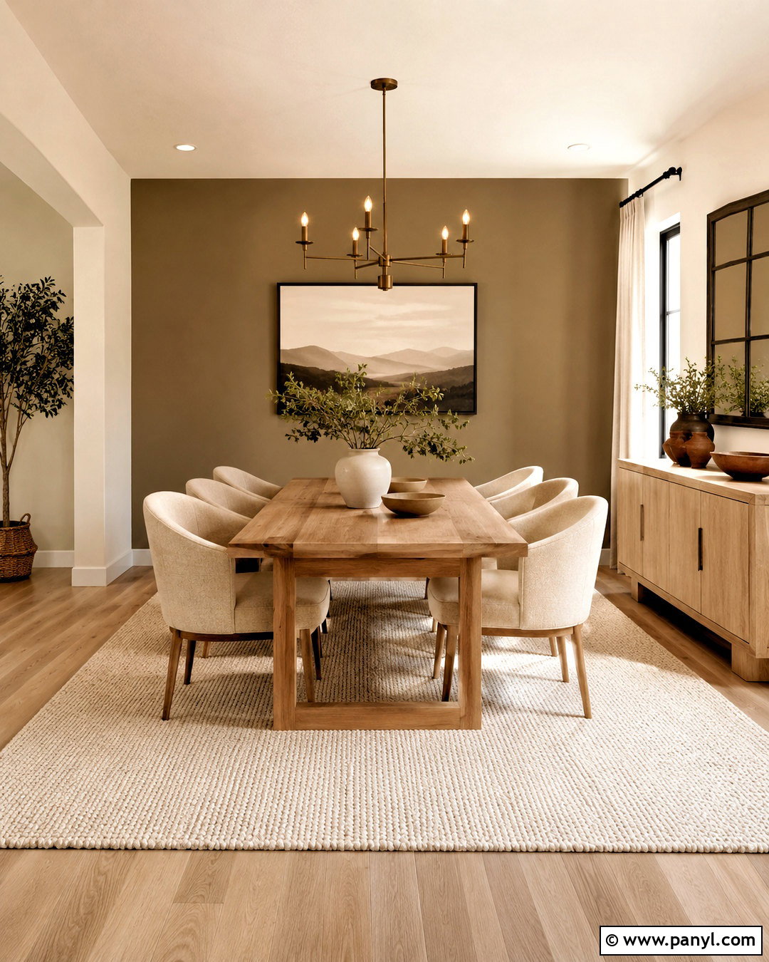 Mushroom Dining Room Accent Wall - 20 dining room accent wall colors