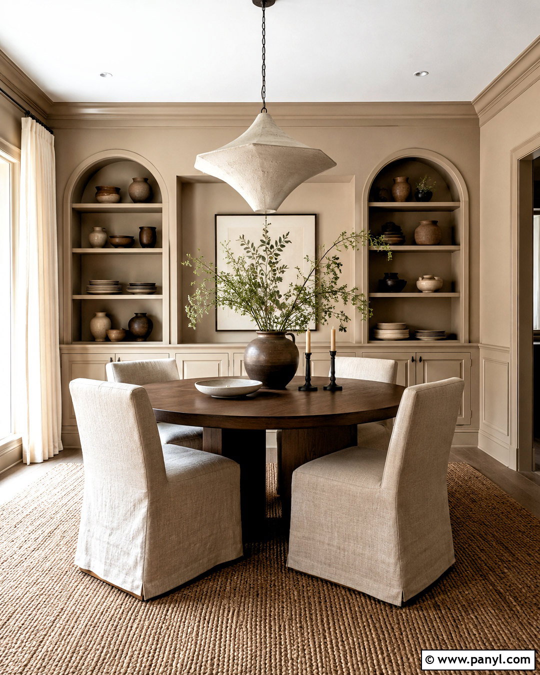 Mushroom Dining Room - 20 best paint colors for interior ideas