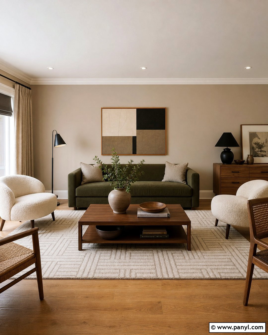 Mushroom Drawing Room Walls - 30 drawing room wall color ideas
